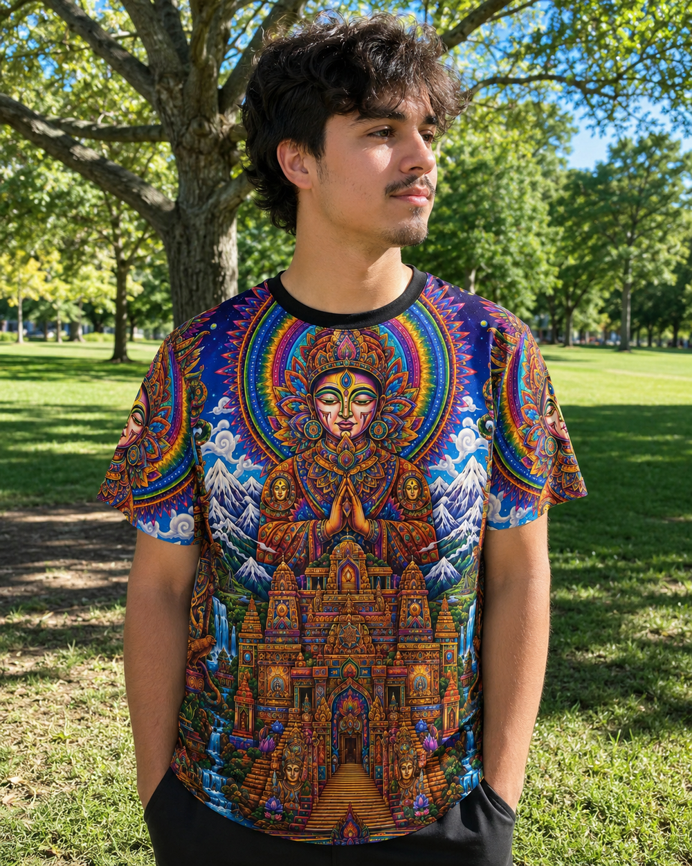 TEMPLE OF ENLIGHTENMENT | UNISEX AOP T-SHIRT