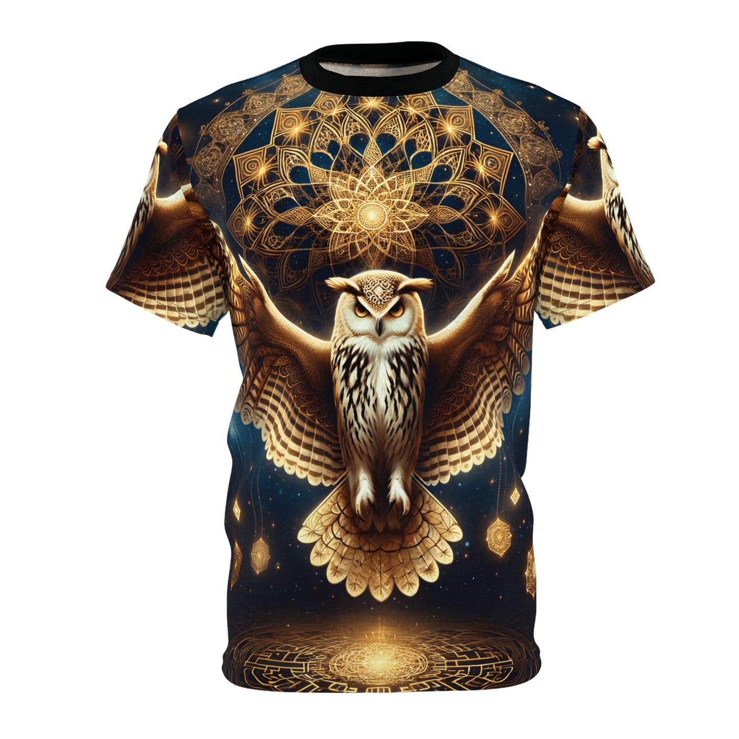 GOLDEN OWL | UNISEX AOP T-SHIRT