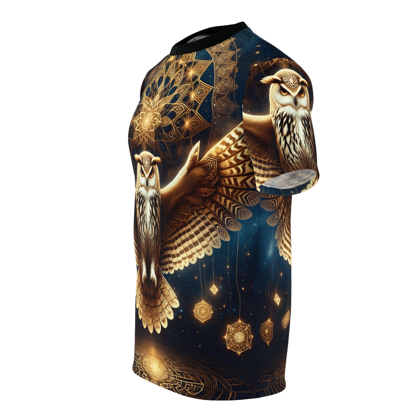 GOLDEN OWL | UNISEX AOP T-SHIRT