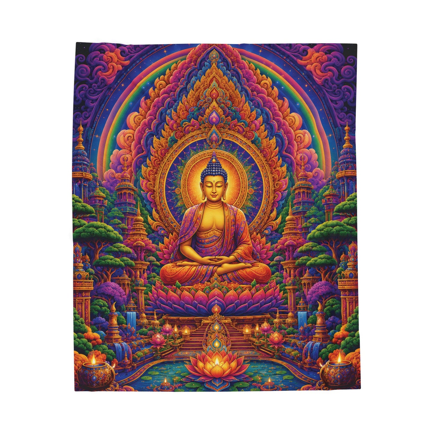 TEMPLE OF AWAKENING | VELVETEEN BLANKET