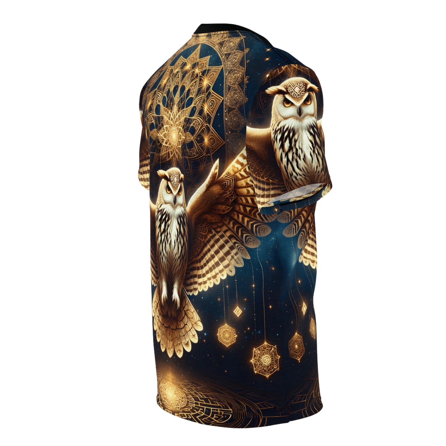 GOLDEN OWL | UNISEX AOP T-SHIRT