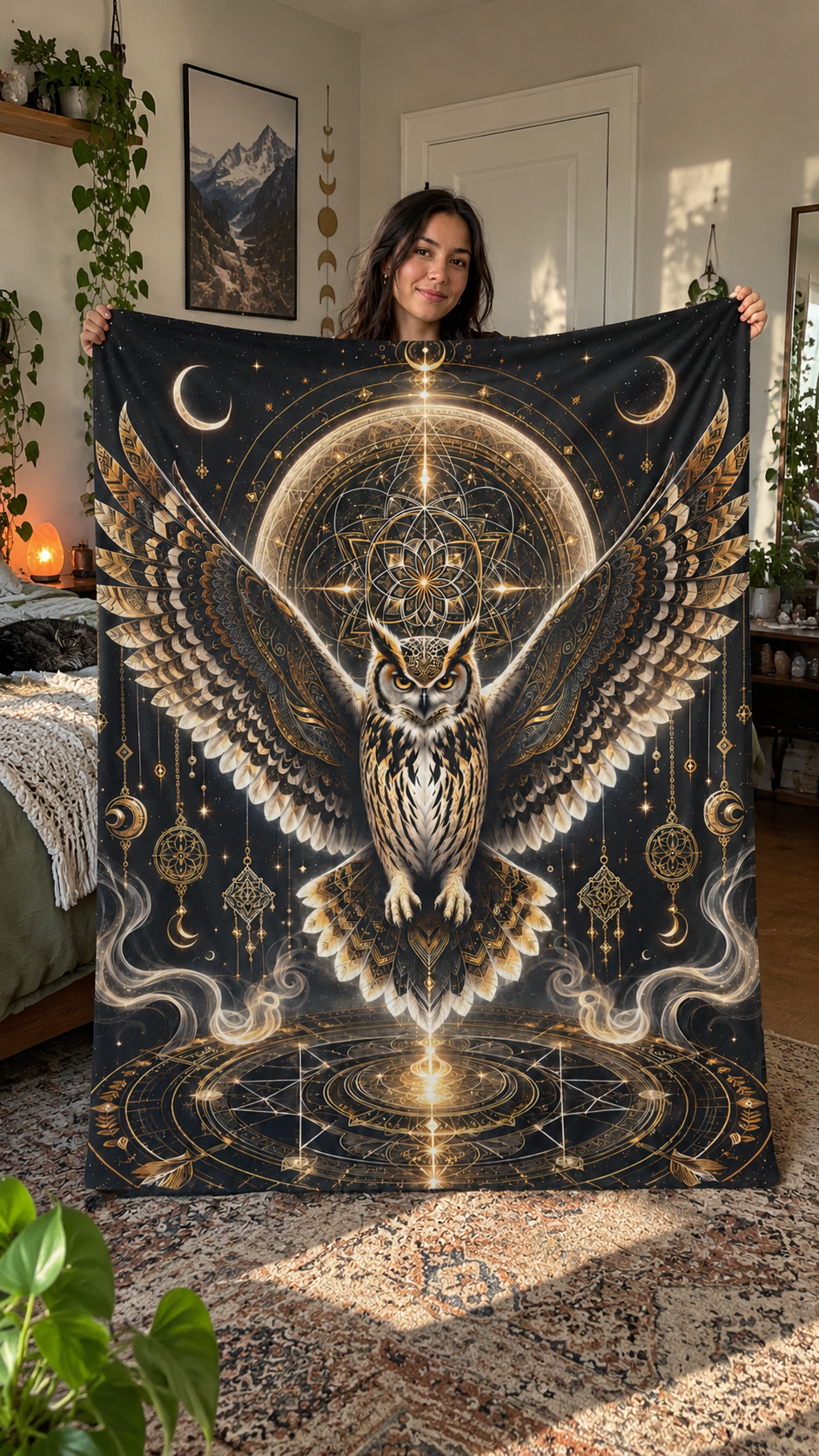 MYSTIC WATCHER | VELVETEEN BLANKET
