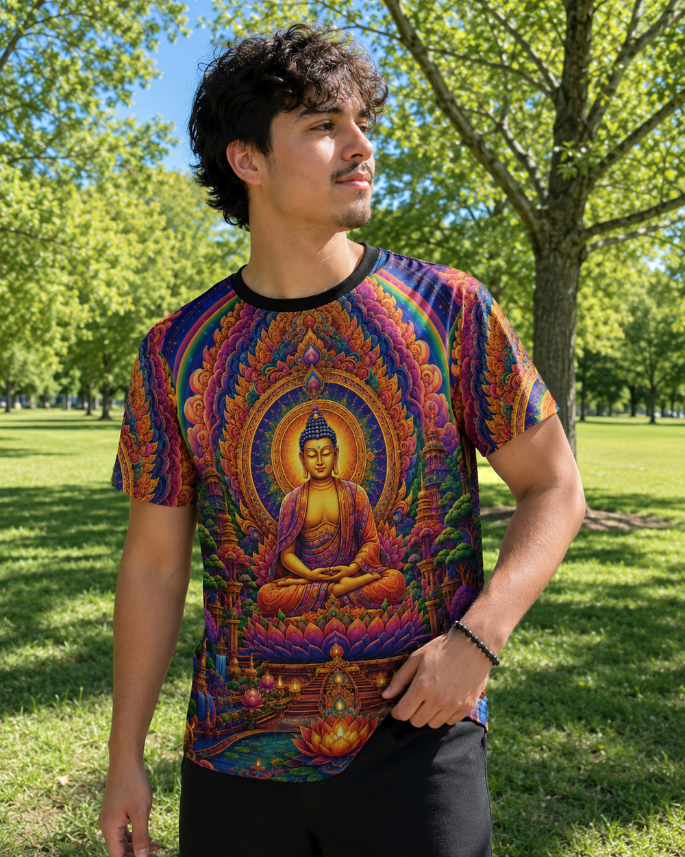 TEMPLE OF AWAKENING | UNISEX AOP T-SHIRT