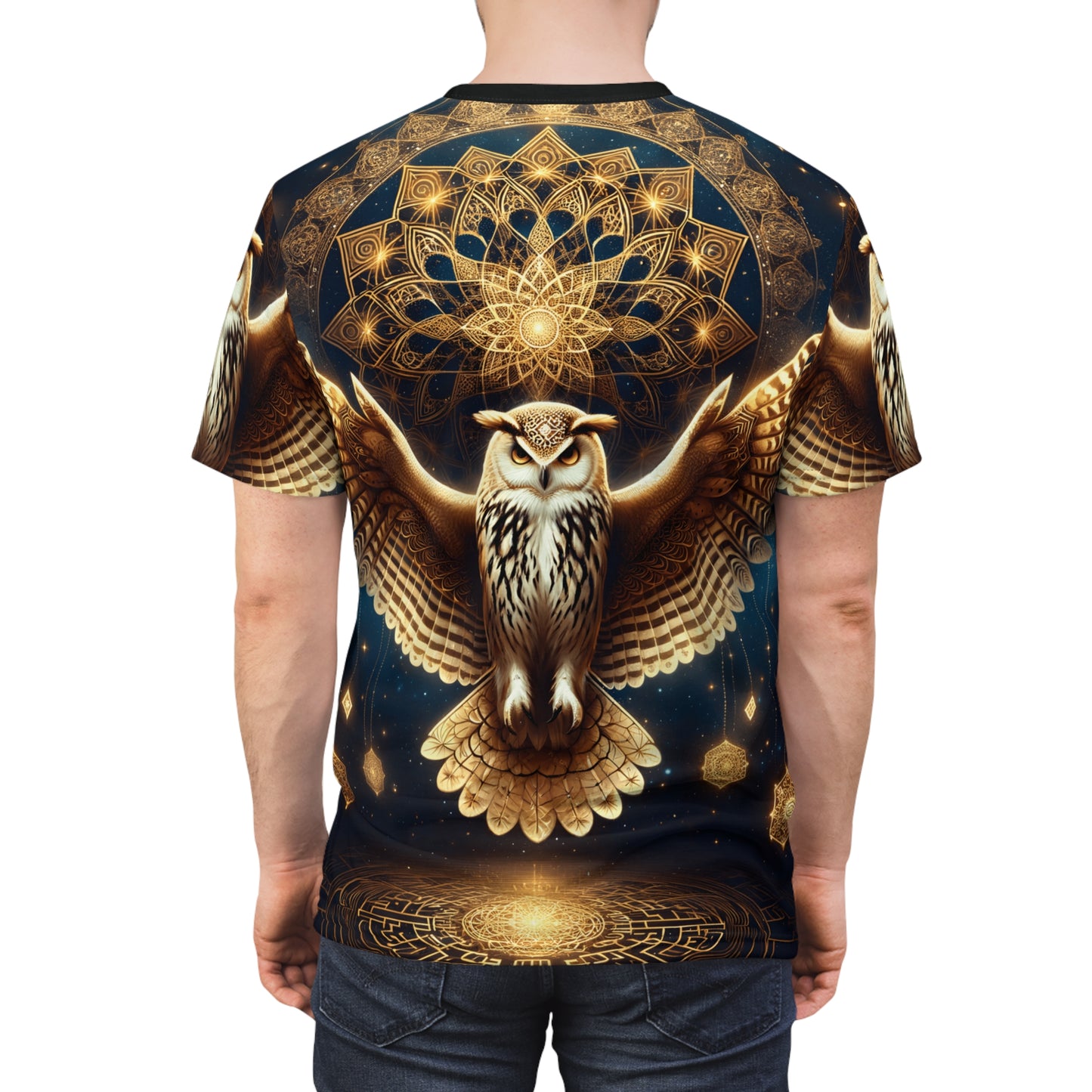GOLDEN OWL | UNISEX AOP T-SHIRT