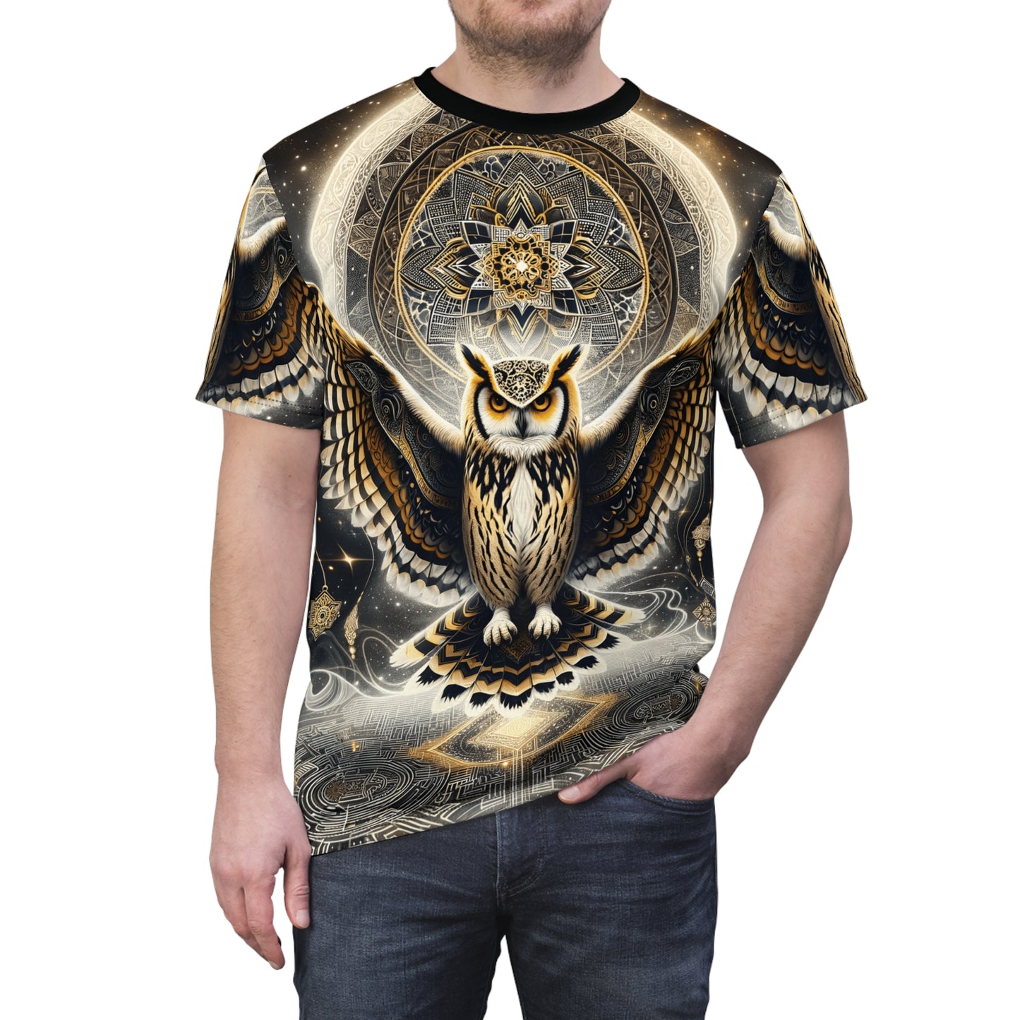 MYSTICAL OWL | UNISEX AOP T-SHIRT