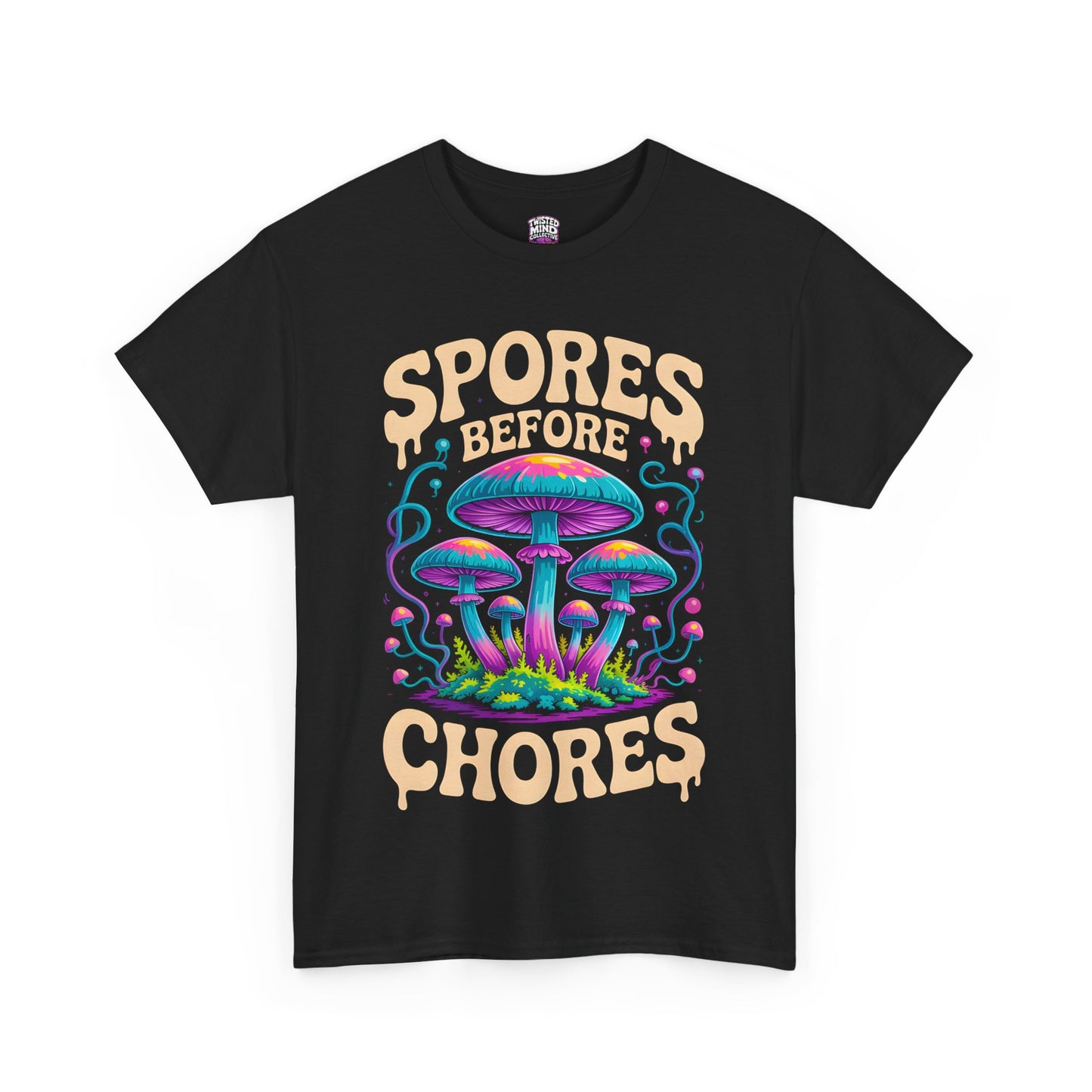 SPORES BEFORE CHORES | UNISEX T-SHIRT
