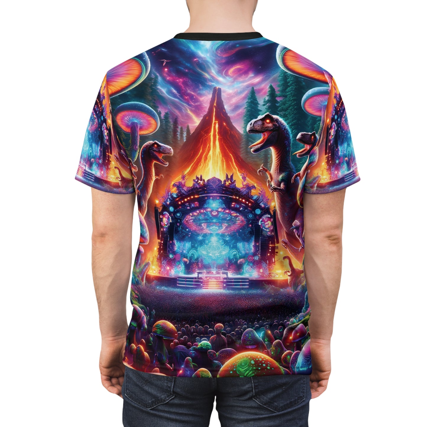 DINO RAVE | UNISEX AOP T-SHIRT