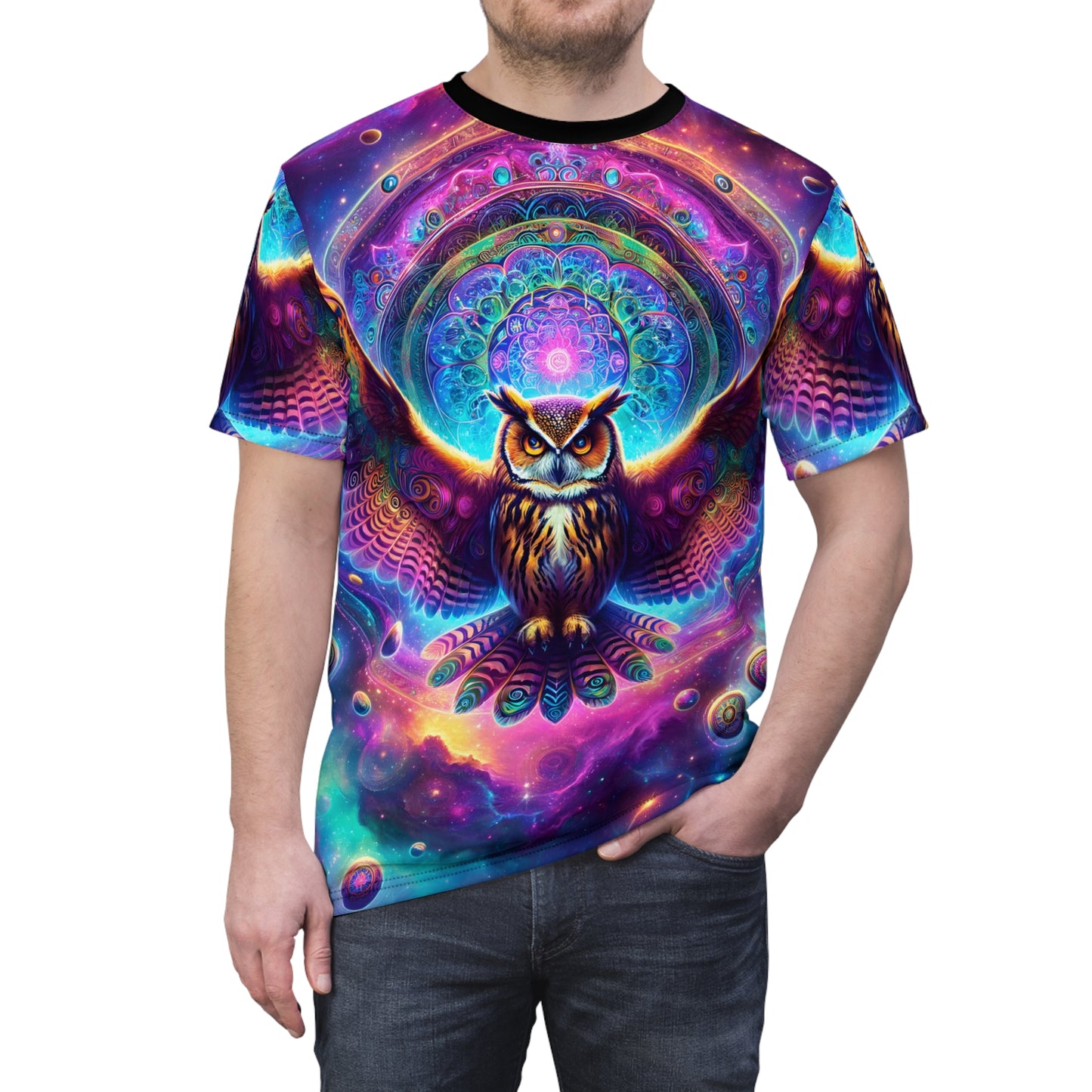 COSMIC OWL | UNISEX AOP T-SHIRT