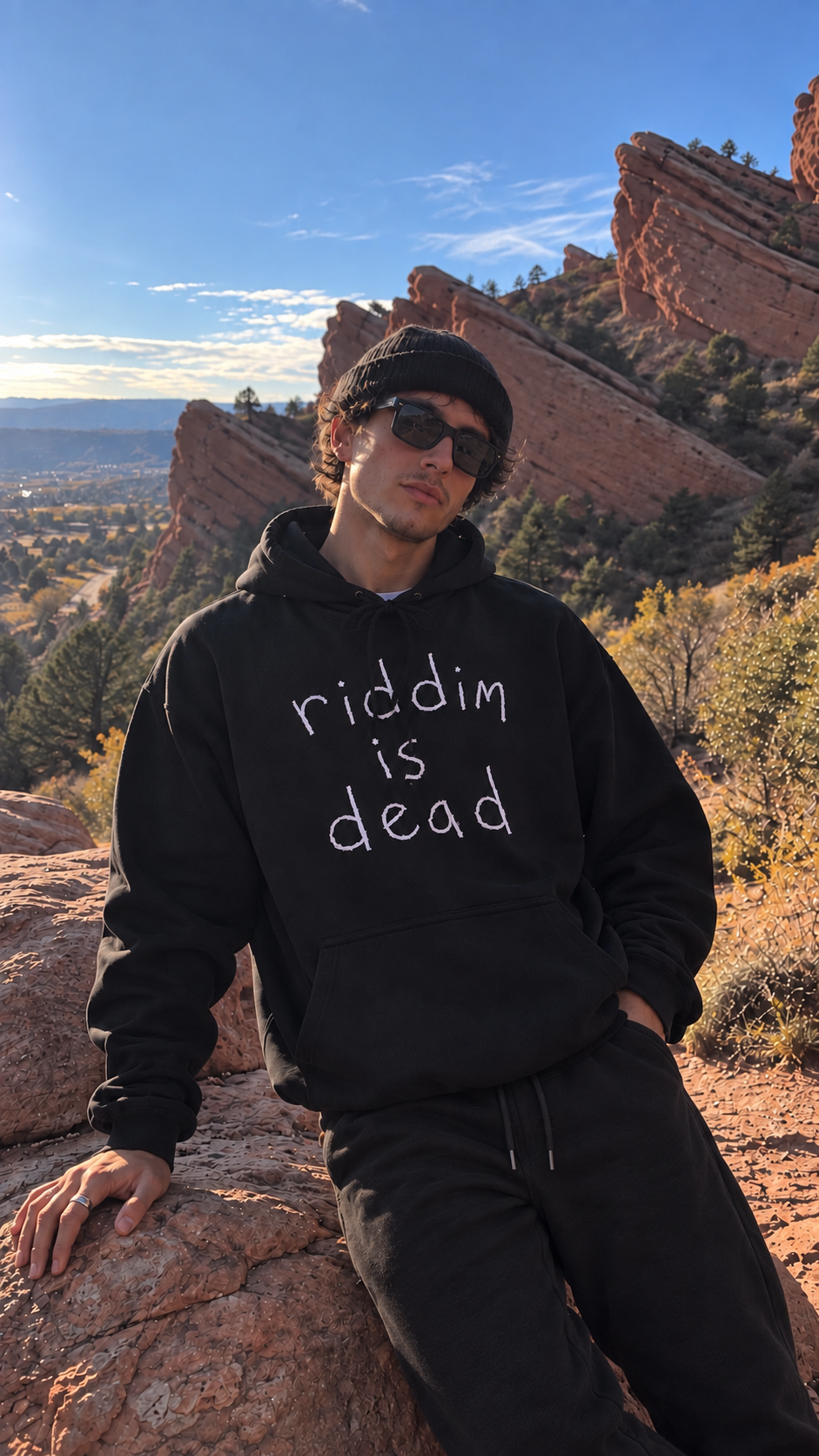 RIDDIM IS DEAD | UNISEX HOODIE