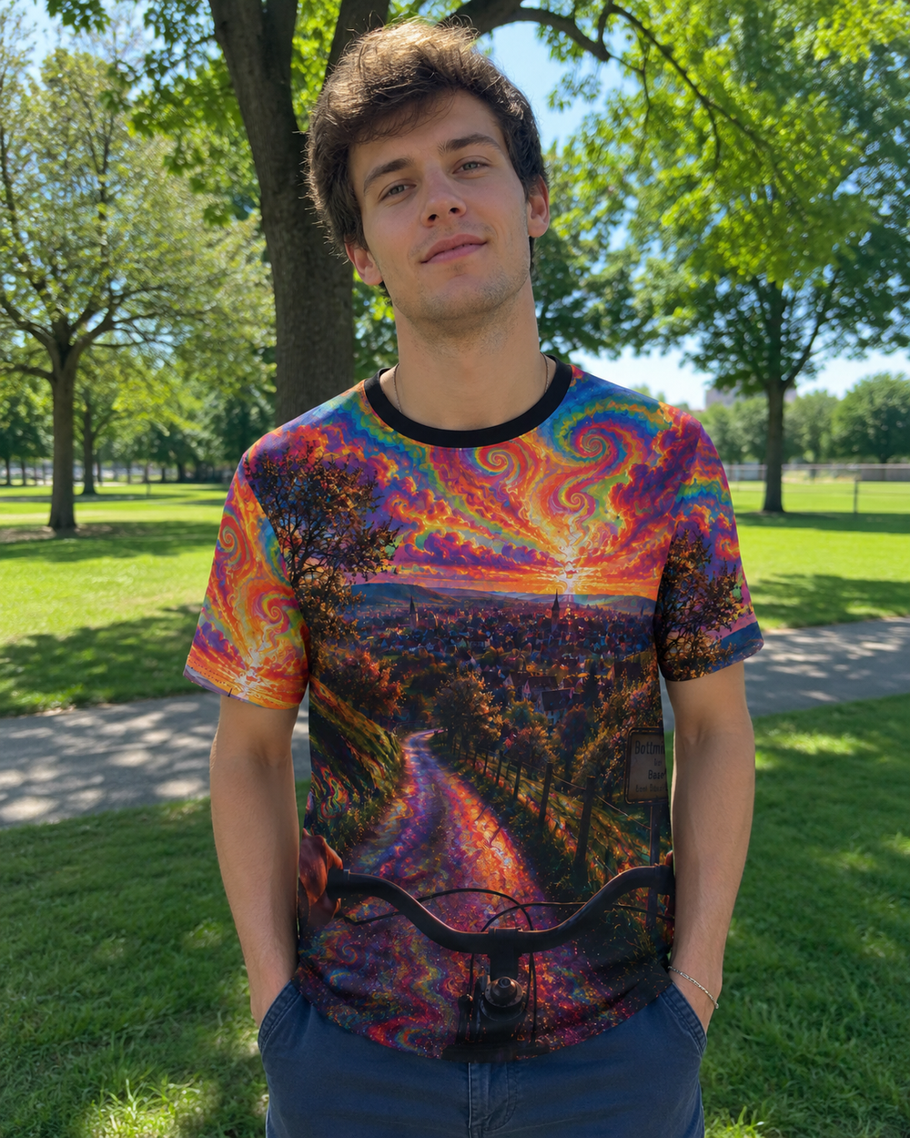 BICYCLE DAY | UNISEX AOP T-SHIRT