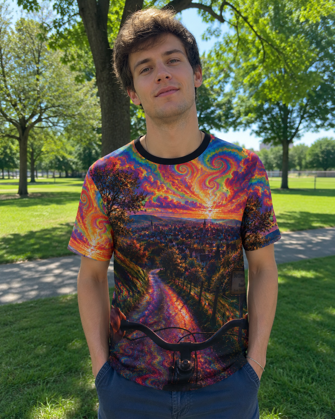 BICYCLE DAY | UNISEX AOP T-SHIRT